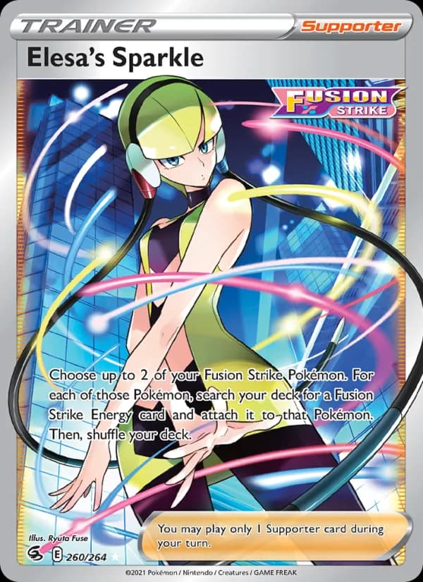Elesa's Sparkle card in English