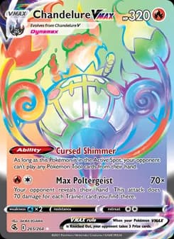 Chandelure VMAX card in English
