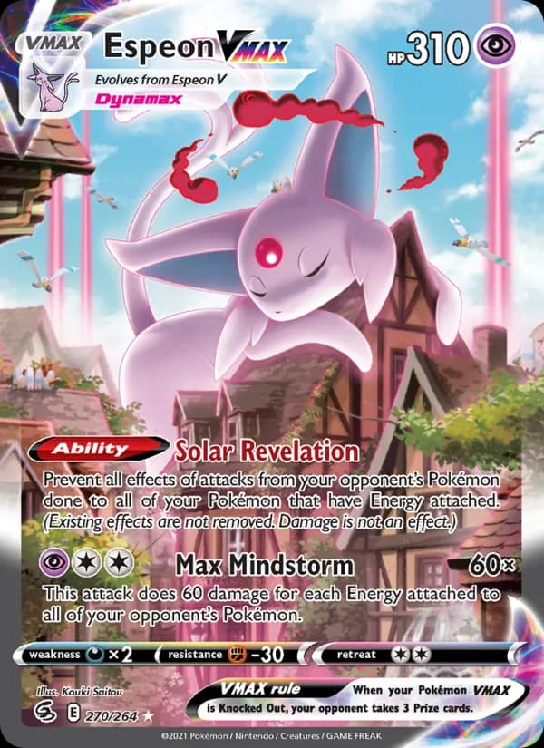 Espeon VMAX card in English