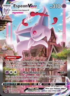 Espeon VMAX card in English
