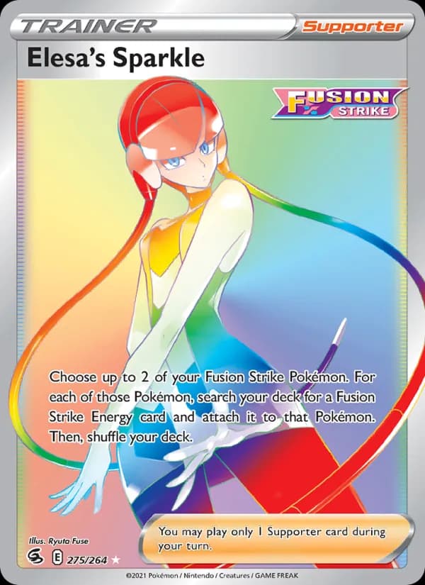 Elesa's Sparkle card in English