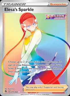 Elesa's Sparkle card in English