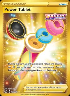 Power Tablet card in English