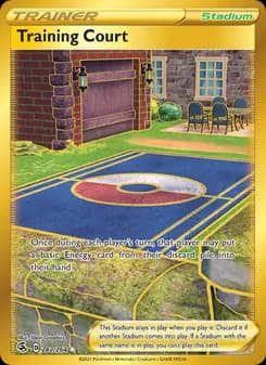 Training Court card in English