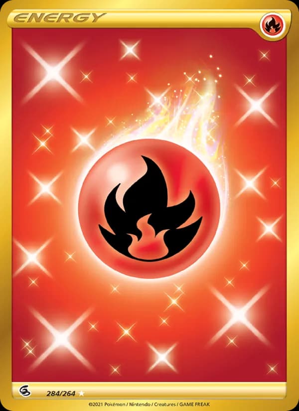 Fire Energy card in English