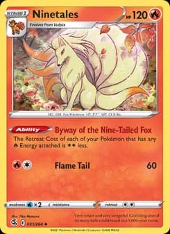 Ninetales card in English