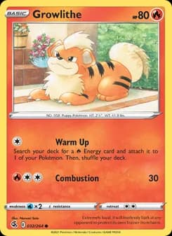 Growlithe card in English
