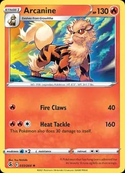 Arcanine card in English