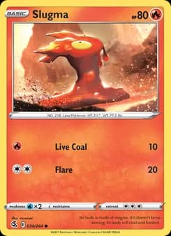 Slugma card in English