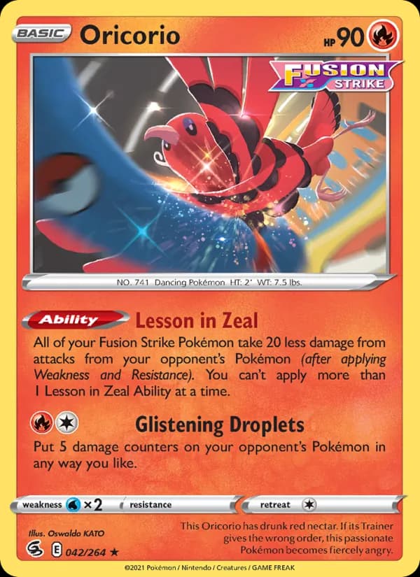 Oricorio card in English