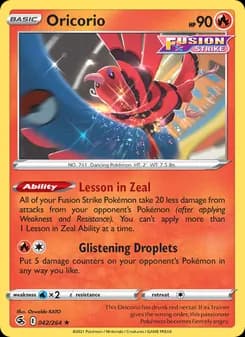 Oricorio card in English