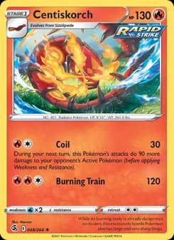 Centiskorch card in English