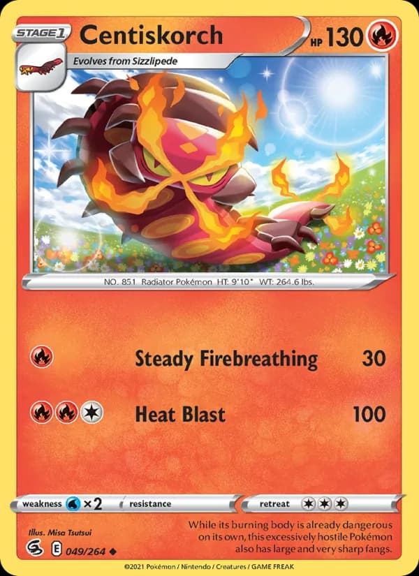 Centiskorch card in English