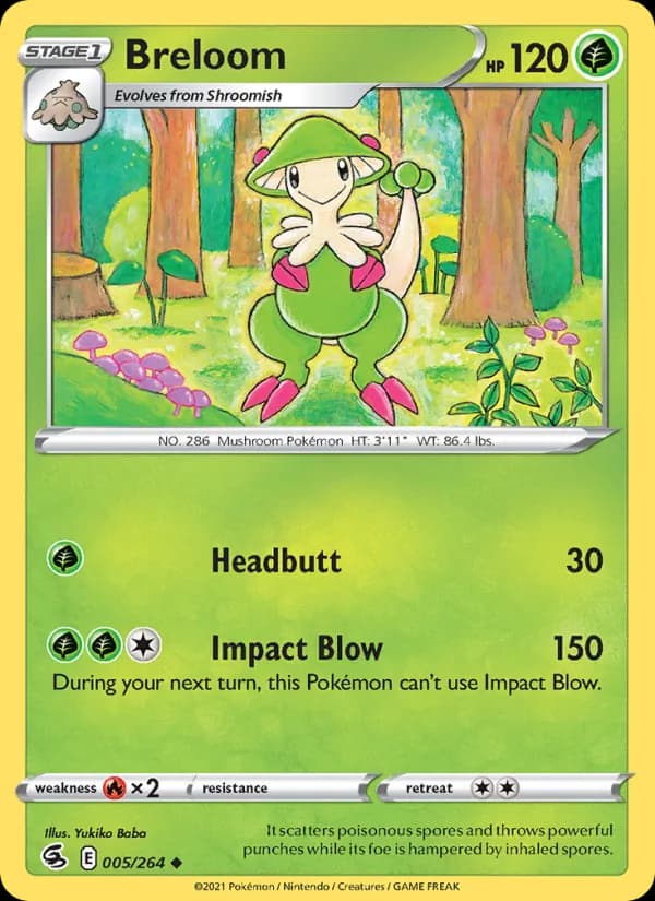 Breloom card in English