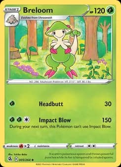 Breloom card in English
