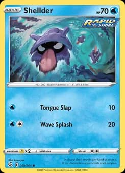 Shellder card in English