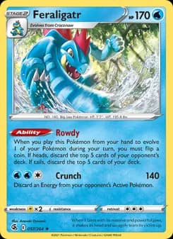 Feraligatr card in English