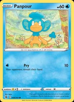 Panpour card in English