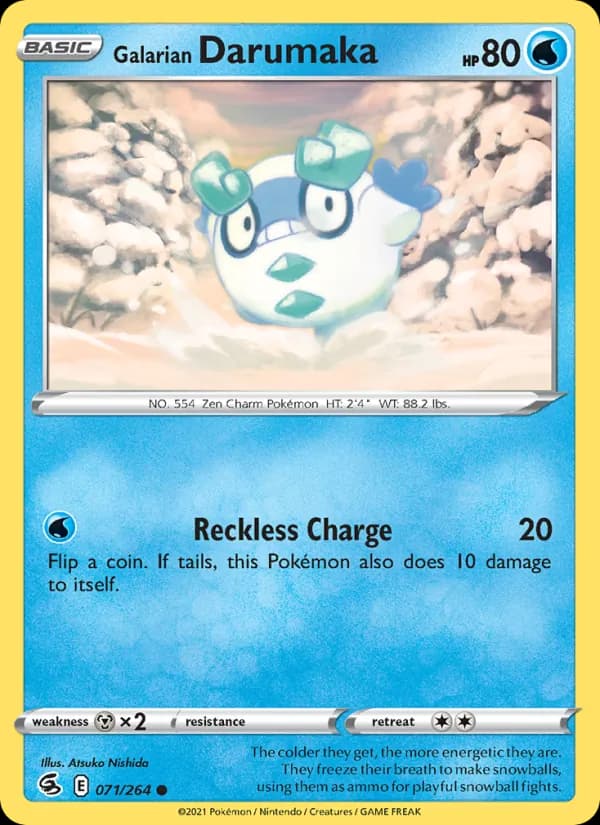 Galarian Darumaka card in English