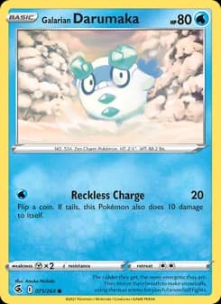 Galarian Darumaka card in English