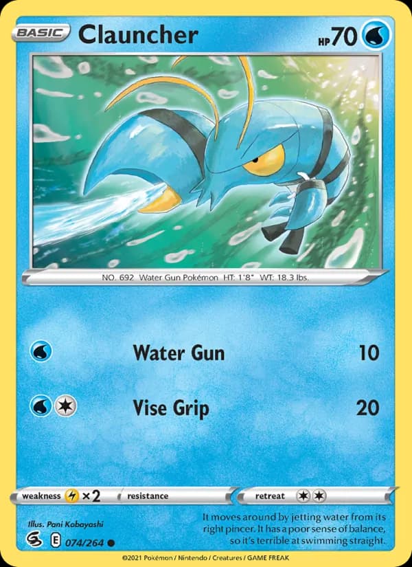 Clauncher card in English