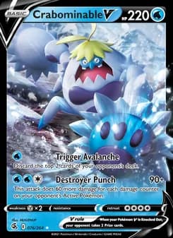 Crabominable V card in English