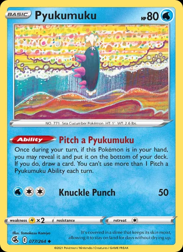 Pyukumuku card in English