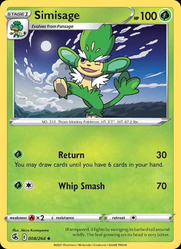 Simisage card in English