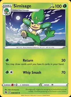 Simisage card in English