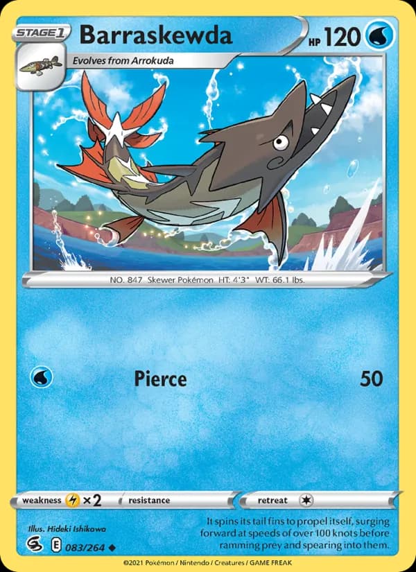 Barraskewda card in English