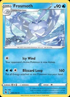 Frosmoth card in English