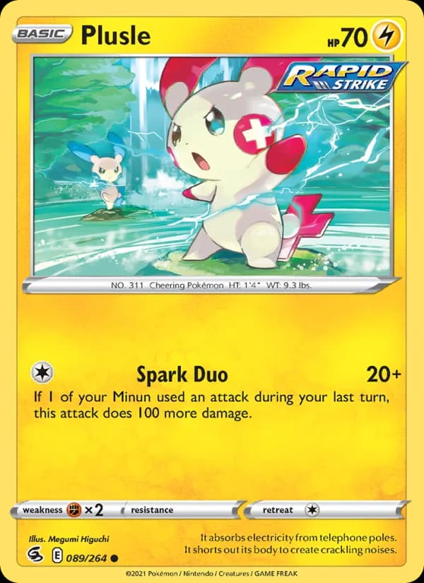 Plusle card in English