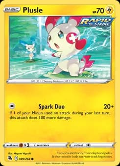 Plusle card in English
