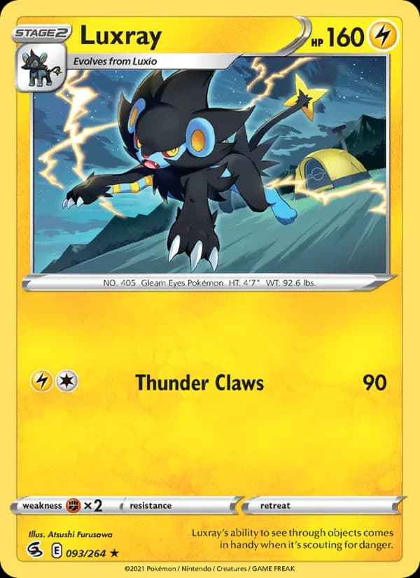 Luxray card in English
