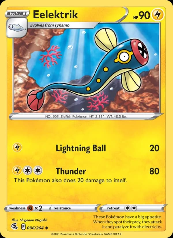 Eelektrik card in English