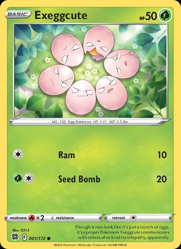Exeggcute card in English