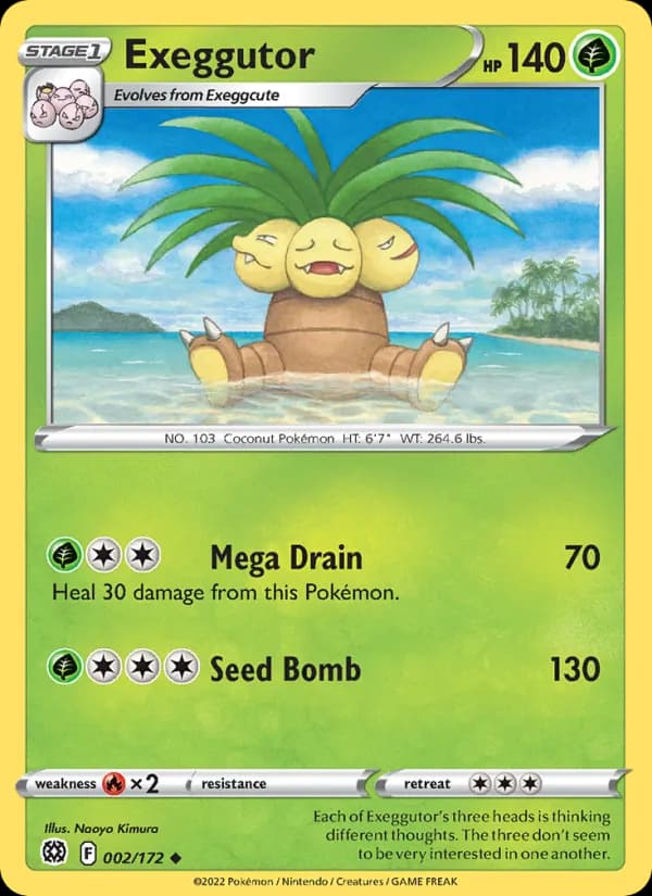 Exeggutor card in English