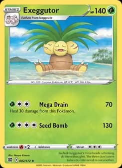 Exeggutor card in English