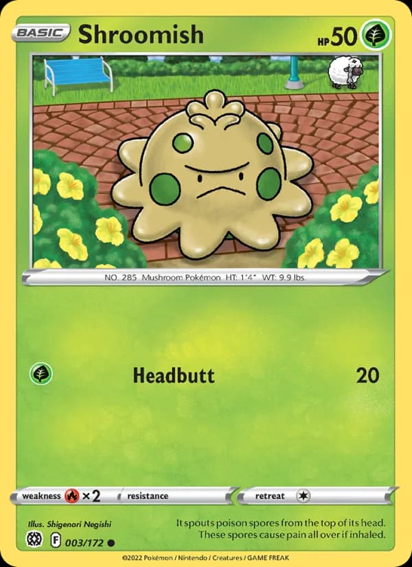 Shroomish card in English