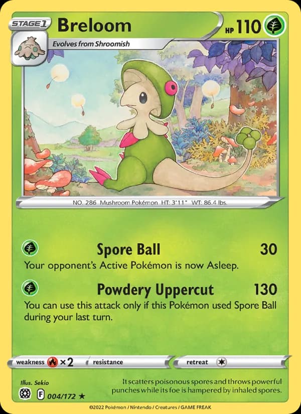 Breloom card in English