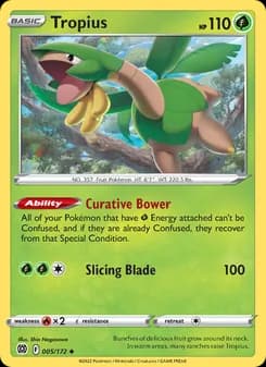Tropius card in English