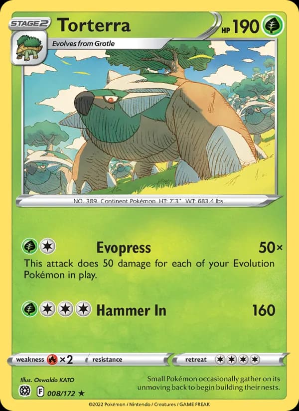 Torterra card in English