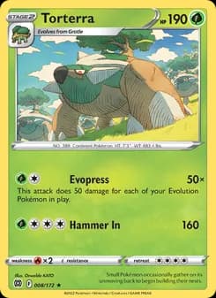 Torterra card in English