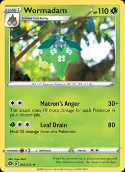 Wormadam card in English
