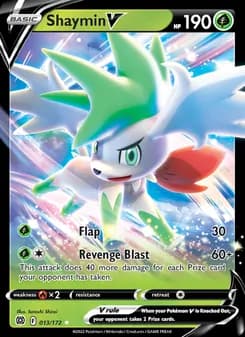 Shaymin V card in English