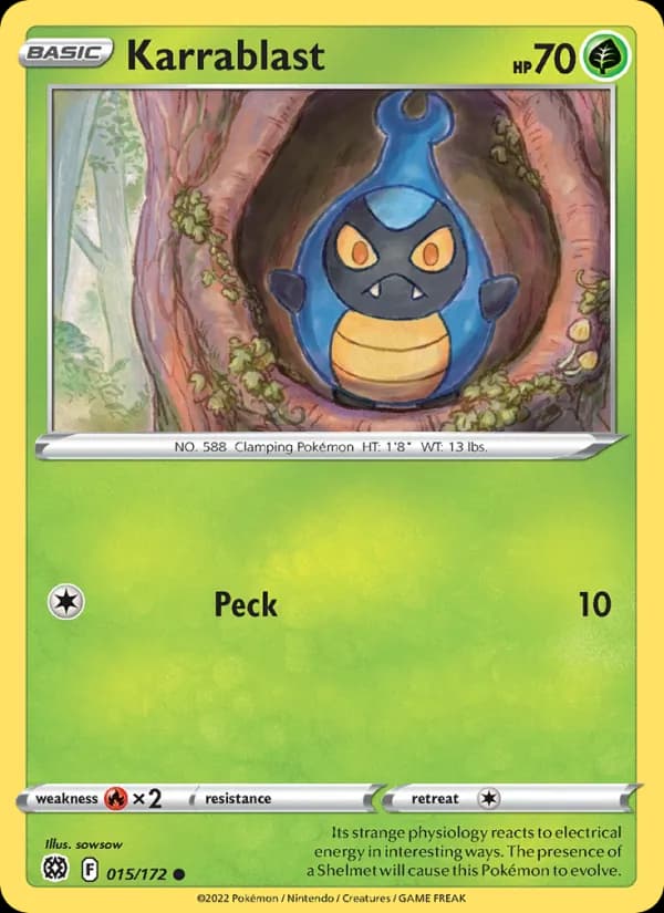 Karrablast card in English