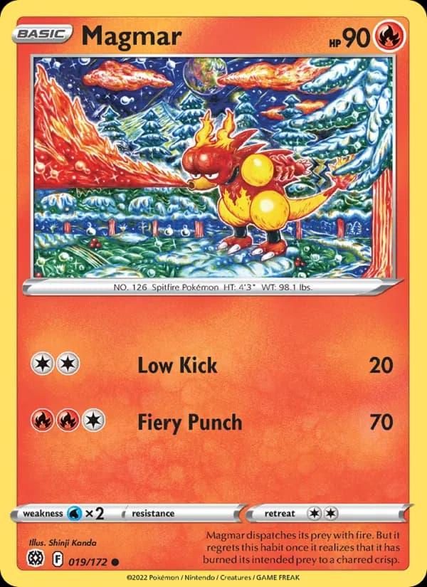 Magmar card in English