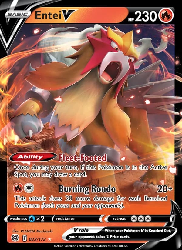 Entei V card in English