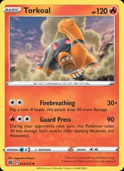 Torkoal card in English