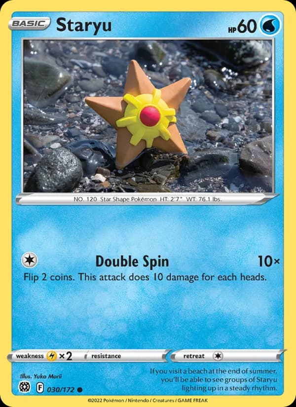 Staryu card in English